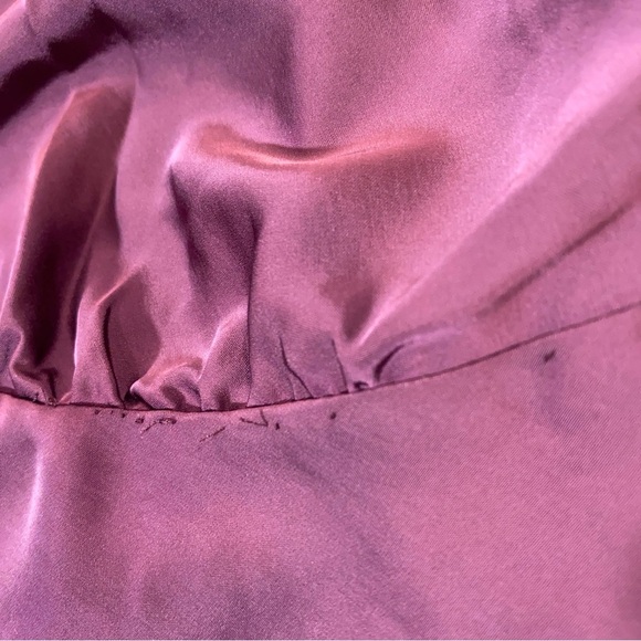 Old Navy Burgundy Lace Trim Slip Dress Nightgown Size Large - Picture 7 of 13